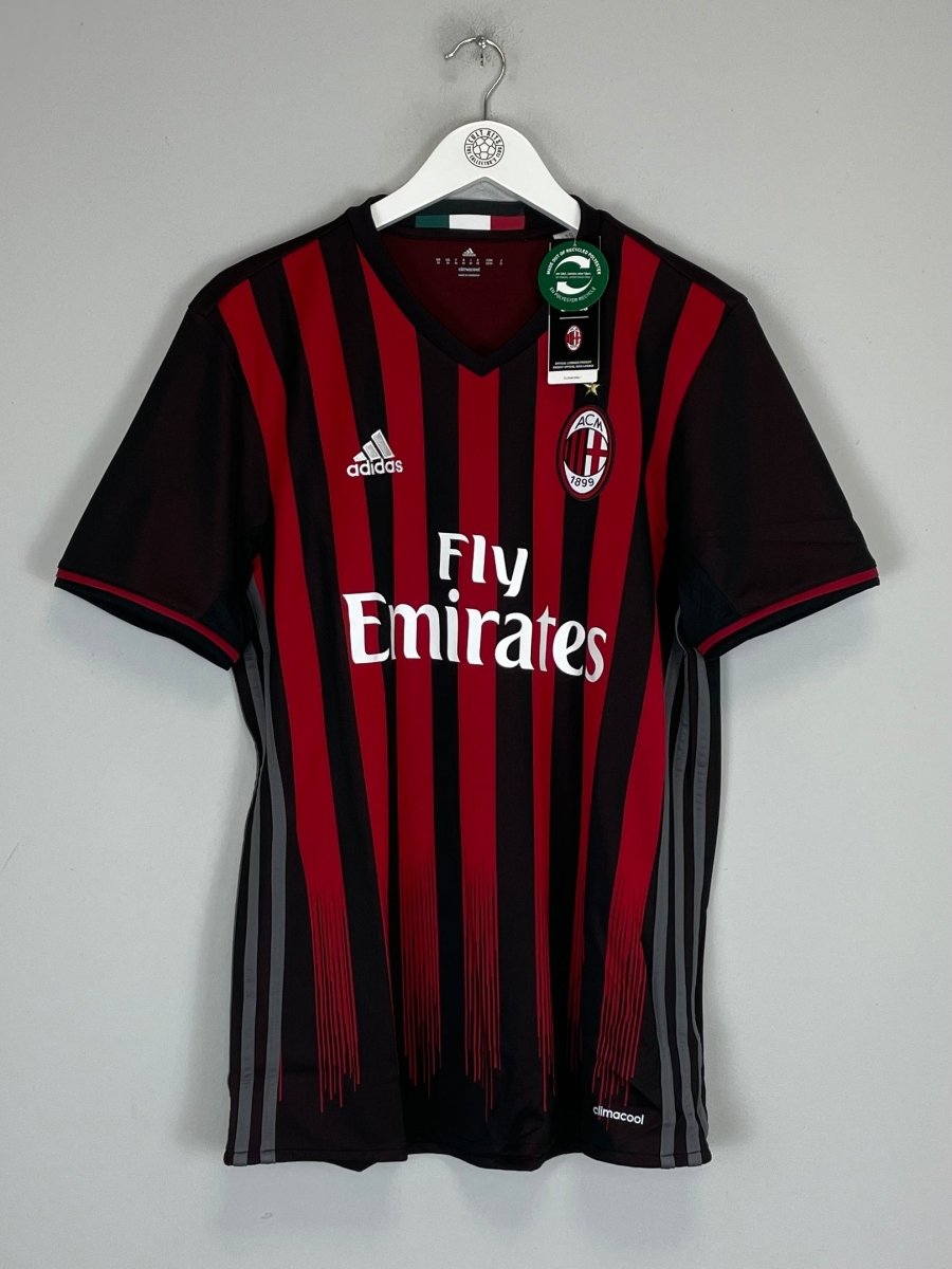 2016/17 AC MILAN *BNWT* HOME SHIRT (M) ADIDAS - Cult Kits - Medium - Buy Vintage Football Shirts, Authentic Retro Football Shirts For Sale, Classic Football Shirts & Soccer Jersey