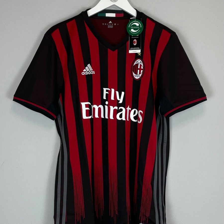 2016/17 AC MILAN *BNWT* HOME SHIRT (M) ADIDAS - Cult Kits - Medium - Buy Vintage Football Shirts, Authentic Retro Football Shirts For Sale, Classic Football Shirts & Soccer Jersey