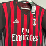 Shop 2016/17 AC MILAN *BNWT* HOME SHIRT (M) ADIDAS, classic football shirts, vintage football shirts & retro soccer jerseys at Cult Kits