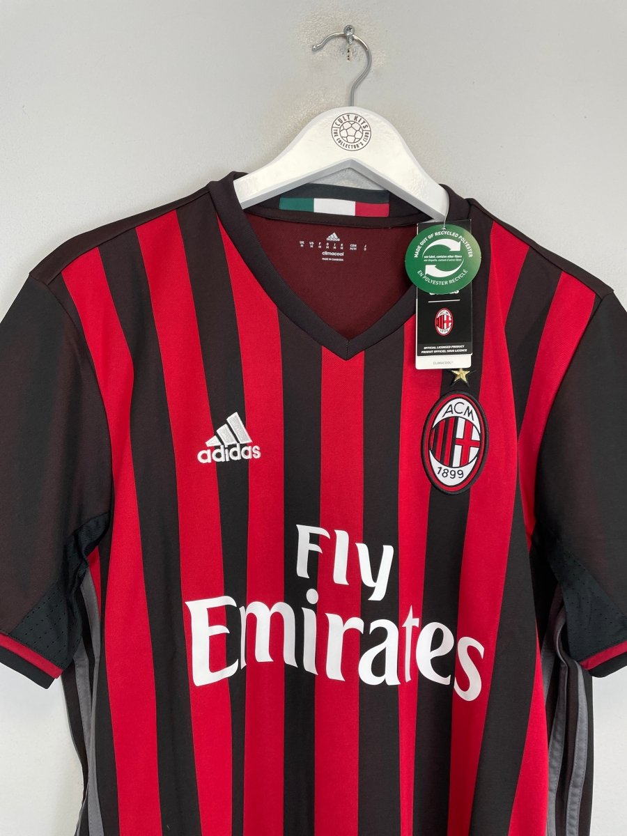 2016/17 AC MILAN *BNWT* HOME SHIRT (M) ADIDAS - Cult Kits - Medium - Buy Vintage Football Shirts, Authentic Retro Football Shirts For Sale, Classic Football Shirts & Soccer Jersey