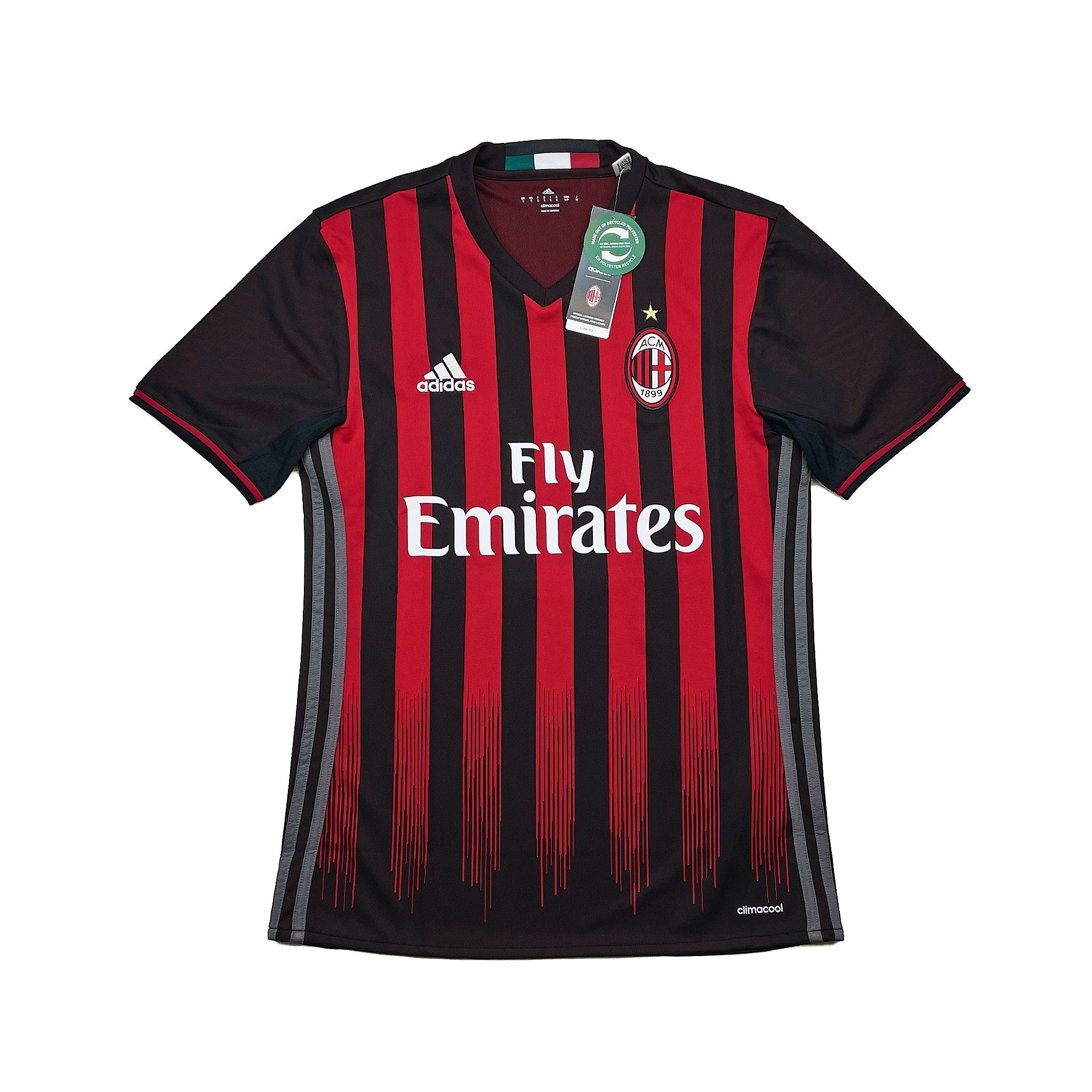 Buy 2016/17 AC Milan *BNWT* Home Shirt (S) Adidas ~ Free worldwide shipping ~ Authentic Vintage Football Shirts from Cult Kits