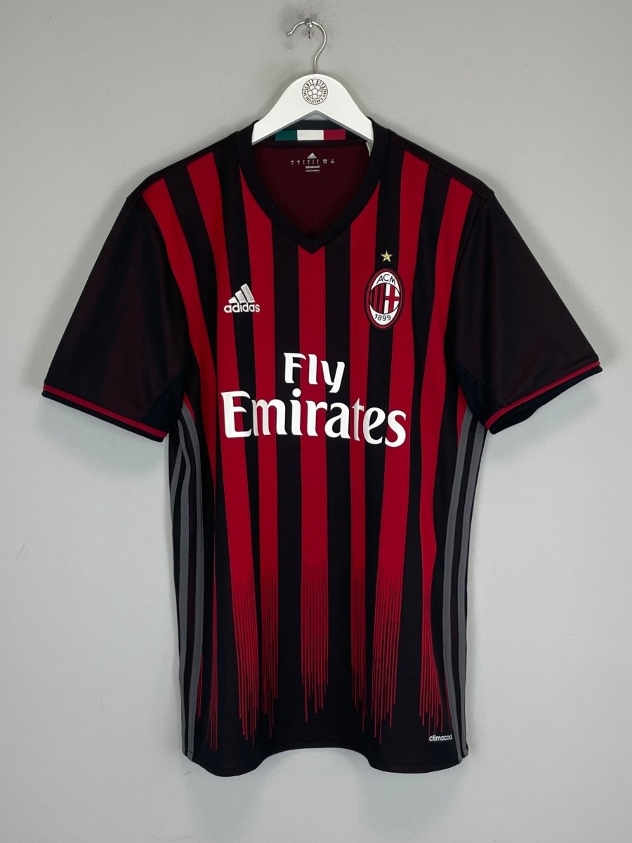 2016/17 AC MILAN HOME SHIRT (L) ADIDAS - Cult Kits - Large - Buy Vintage Football Shirts, Authentic Retro Football Shirts For Sale, Classic Football Shirts & Soccer Jersey