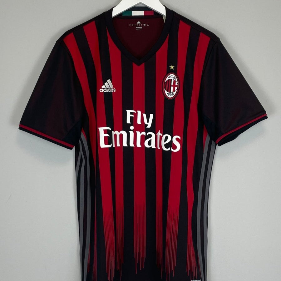 2016/17 AC MILAN HOME SHIRT (L) ADIDAS - Cult Kits - Large - Buy Vintage Football Shirts, Authentic Retro Football Shirts For Sale, Classic Football Shirts & Soccer Jersey