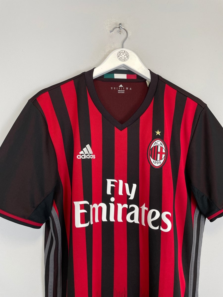 2016/17 AC MILAN HOME SHIRT (L) ADIDAS - Cult Kits - Large - Buy Vintage Football Shirts, Authentic Retro Football Shirts For Sale, Classic Football Shirts & Soccer Jersey