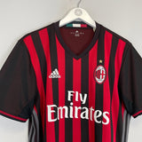 2016/17 AC MILAN HOME SHIRT (L) ADIDAS - Cult Kits - Large - Buy Vintage Football Shirts, Authentic Retro Football Shirts For Sale, Classic Football Shirts & Soccer Jersey