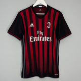 Shop 2016/17 AC MILAN HOME SHIRT (M) ADIDAS, classic football shirts, vintage football shirts & retro soccer jerseys at Cult Kits
