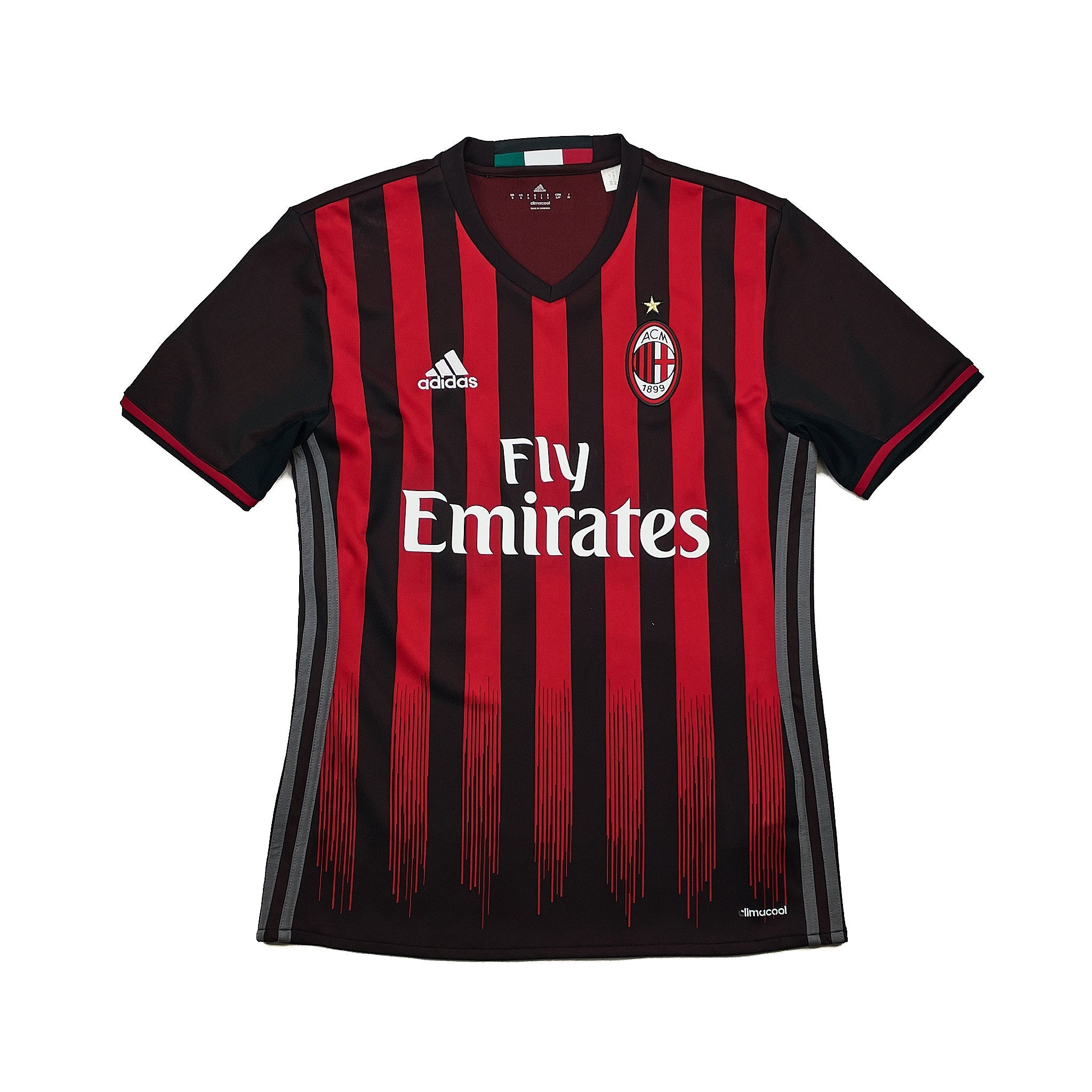 Buy 2016/17 AC Milan Mati 14 Home Shirt (S) Adidas ~ Free worldwide shipping ~ Authentic Vintage Football Shirts from Cult Kits
