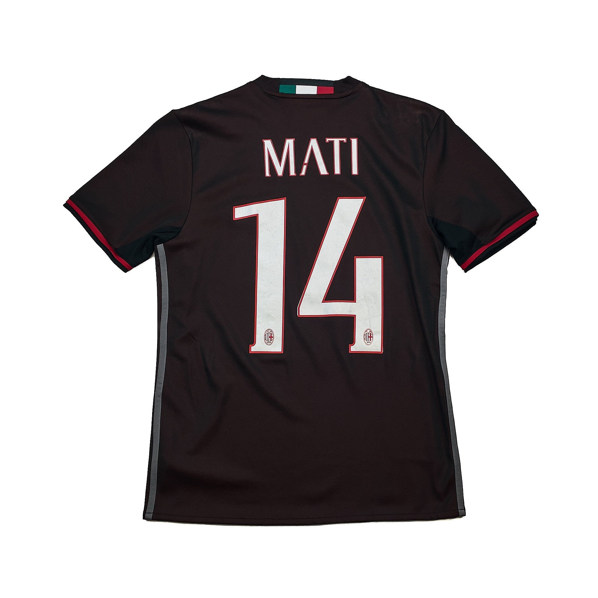 Buy 2016/17 AC Milan Mati 14 Home Shirt (S) Adidas ~ Free worldwide shipping ~ Authentic Vintage Football Shirts from Cult Kits