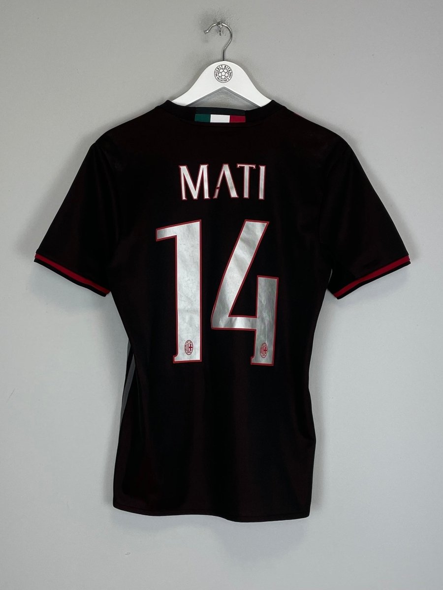 2016/17 AC MILAN MATI 14 HOME SHIRT (S) ADIDAS - Cult Kits - Small - Buy Vintage Football Shirts, Authentic Retro Football Shirts For Sale, Classic Football Shirts & Soccer Jersey