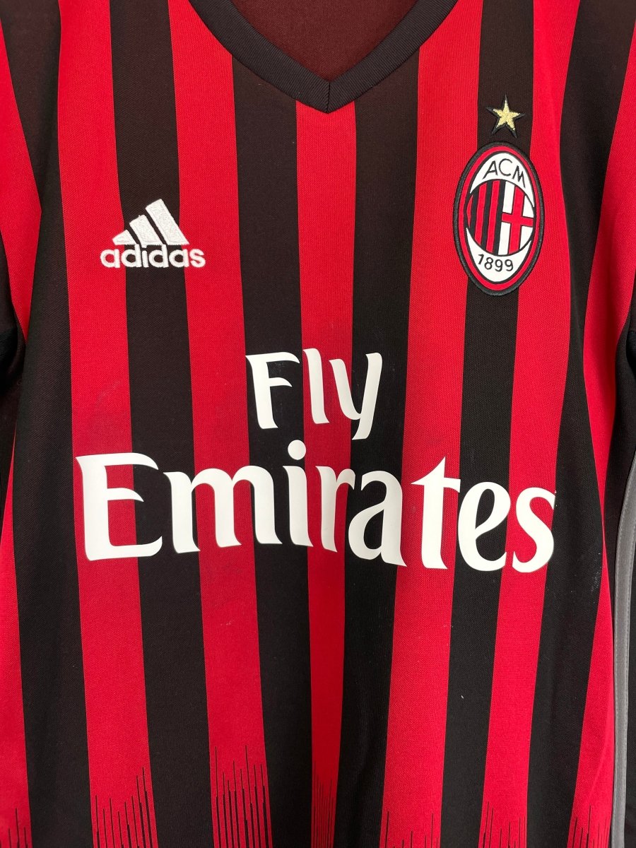 2016/17 AC MILAN MATI 14 HOME SHIRT (S) ADIDAS - Cult Kits - Small - Buy Vintage Football Shirts, Authentic Retro Football Shirts For Sale, Classic Football Shirts & Soccer Jersey