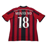 Buy 2016/17 AC Milan Montolivo 18 Home Shirt (S) Adidas ~ Free worldwide shipping ~ Authentic Vintage Football Shirts from Cult Kits