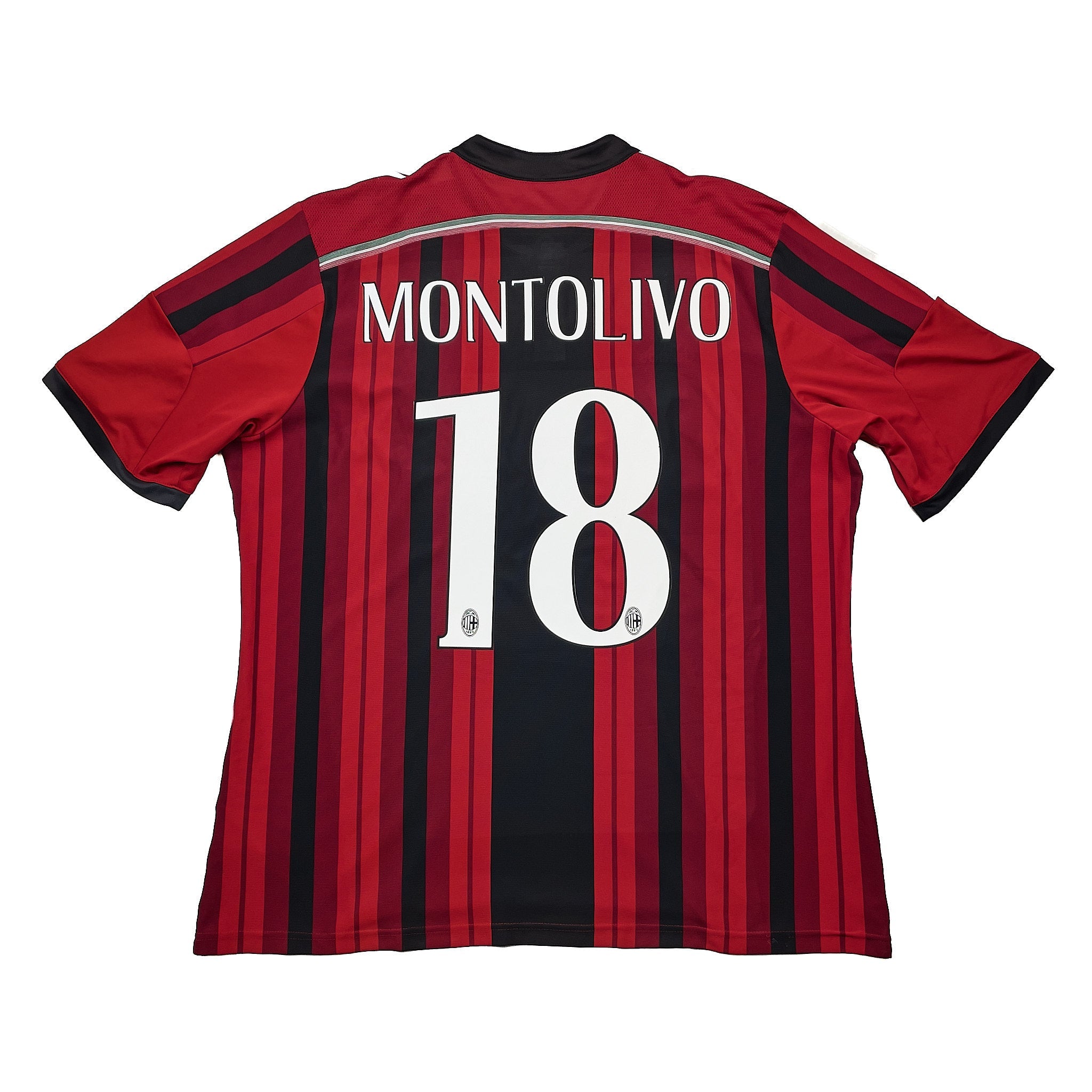 Buy 2016/17 AC Milan Montolivo 18 Home Shirt (S) Adidas ~ Free worldwide shipping ~ Authentic Vintage Football Shirts from Cult Kits