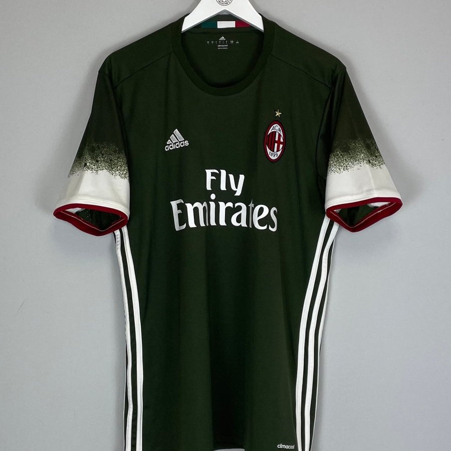 2016/17 AC MILAN THIRD SHIRT (L) ADIDAS - Cult Kits - Large - Buy Vintage Football Shirts, Authentic Retro Football Shirts For Sale, Classic Football Shirts & Soccer Jersey