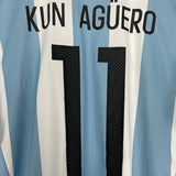 Shop 2016/17 ARGENTINA AGUERO #11 *BNWT* HOME SHIRT (XL) ADIDAS, classic football shirts, vintage football shirts & retro soccer jerseys at Cult Kits