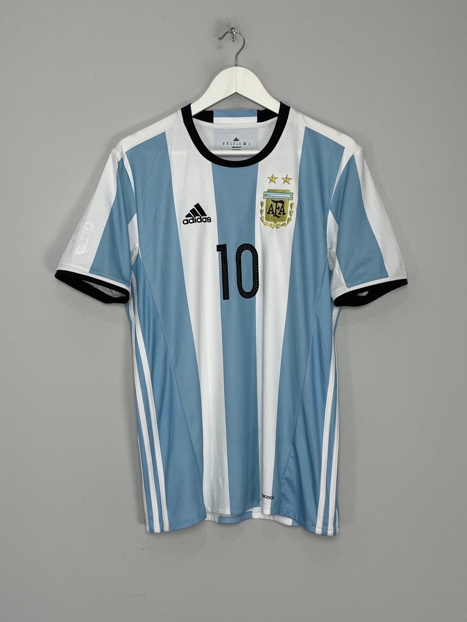 Shop 2016/17 ARGENTINA MESSI #10 HOME SHIRT (M) ADIDAS, classic football shirts, vintage football shirts & retro soccer jerseys at Cult Kits