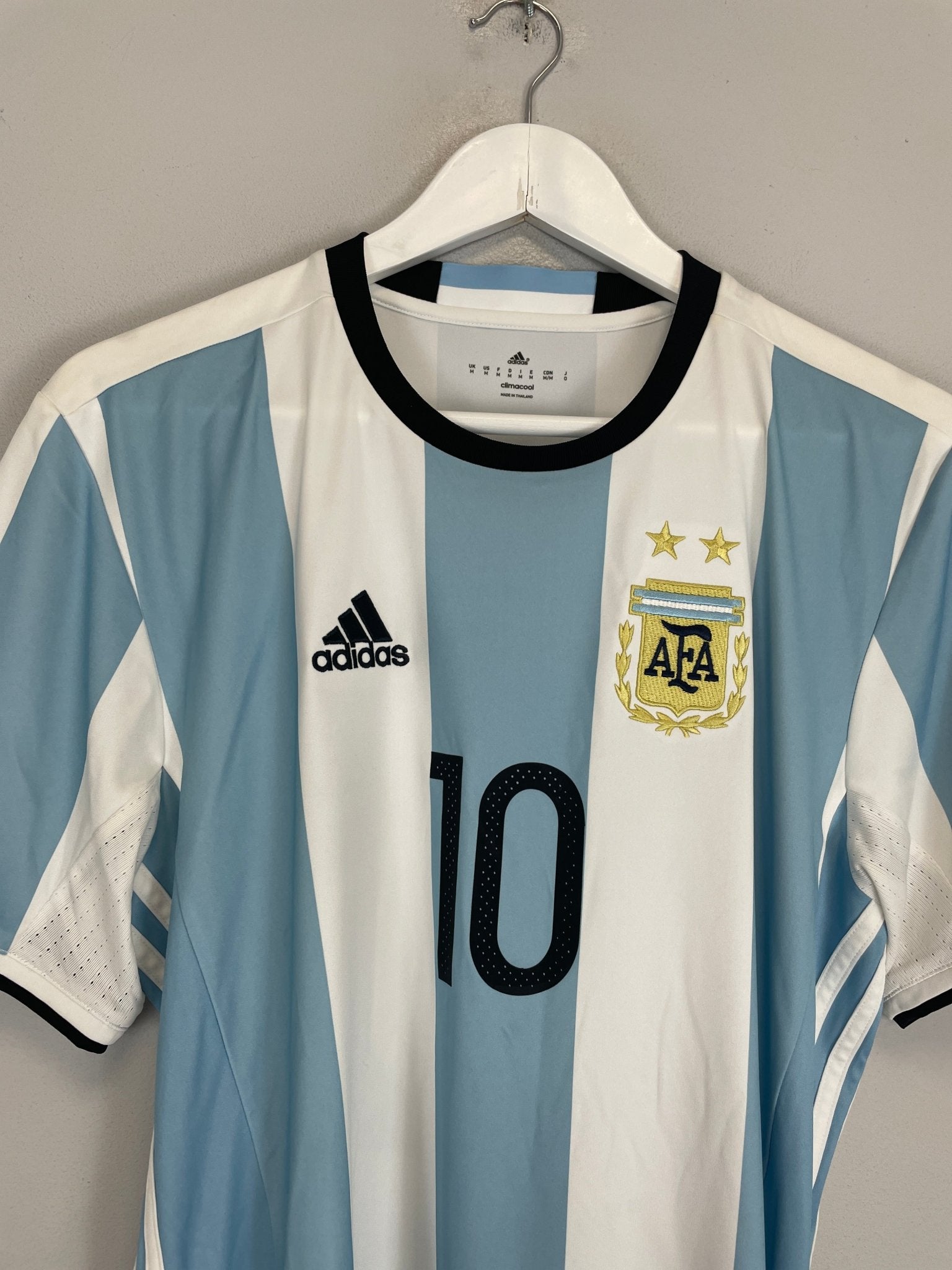 Shop 2016/17 ARGENTINA MESSI #10 HOME SHIRT (M) ADIDAS, classic football shirts, vintage football shirts & retro soccer jerseys at Cult Kits