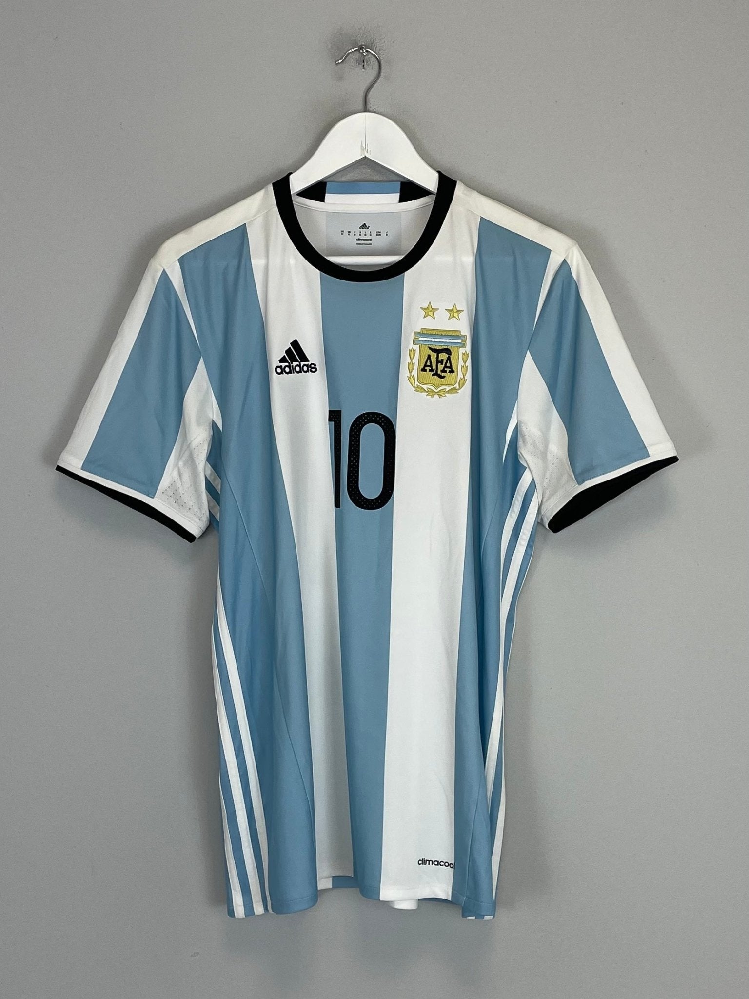 Shop 2016/17 ARGENTINA MESSI #10 HOME SHIRT (M) ADIDAS, classic football shirts, vintage football shirts & retro soccer jerseys at Cult Kits