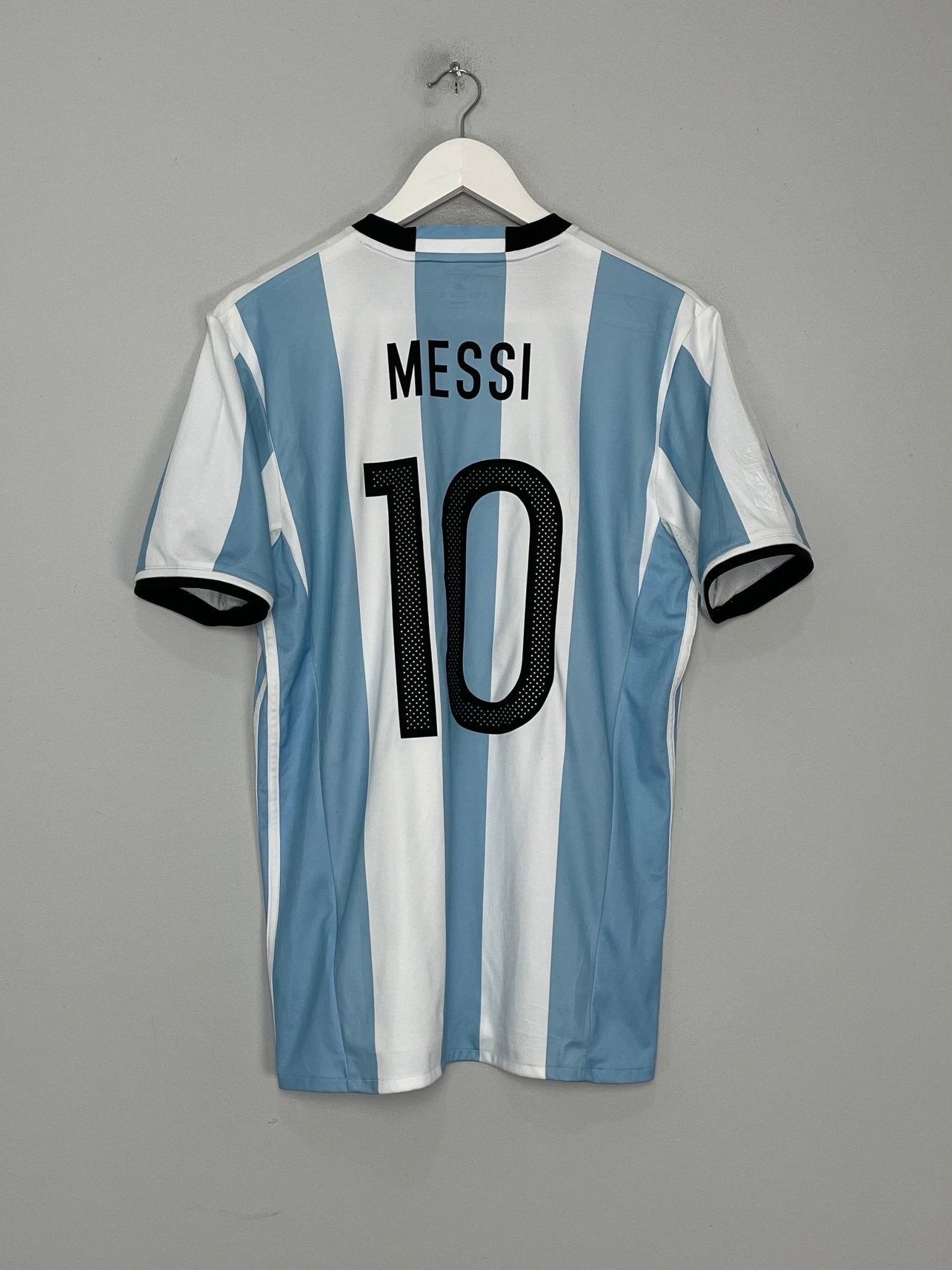 Shop 2016/17 ARGENTINA MESSI #10 HOME SHIRT (M) ADIDAS, classic football shirts, vintage football shirts & retro soccer jerseys at Cult Kits
