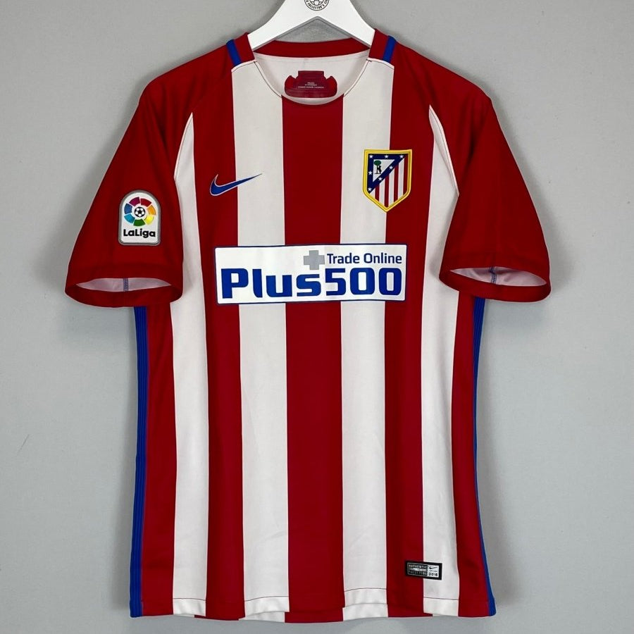 2016/17 ATLETICO MADRID HOME SHIRT (M) NIKE - Cult Kits - Medium - Buy Vintage Football Shirts, Authentic Retro Football Shirts For Sale, Classic Football Shirts & Soccer Jersey