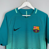 Shop 2016/17 BARCELONA *AUTHENTIC* AWAY SHIRT (L) NIKE, classic football shirts, vintage football shirts & retro soccer jerseys at Cult Kits