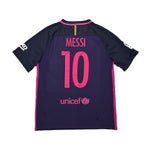 Buy 2016/17 Barcelona Messi 10 Away Shirt (L) Nike ~ Free worldwide shipping available ~ Authentic Vintage Football Shirts from Cult Kits