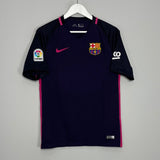 Shop 2016/17 BARCELONA MESSI #10 AWAY SHIRT (S) NIKE, classic football shirts, vintage football shirts & retro soccer jerseys at Cult Kits