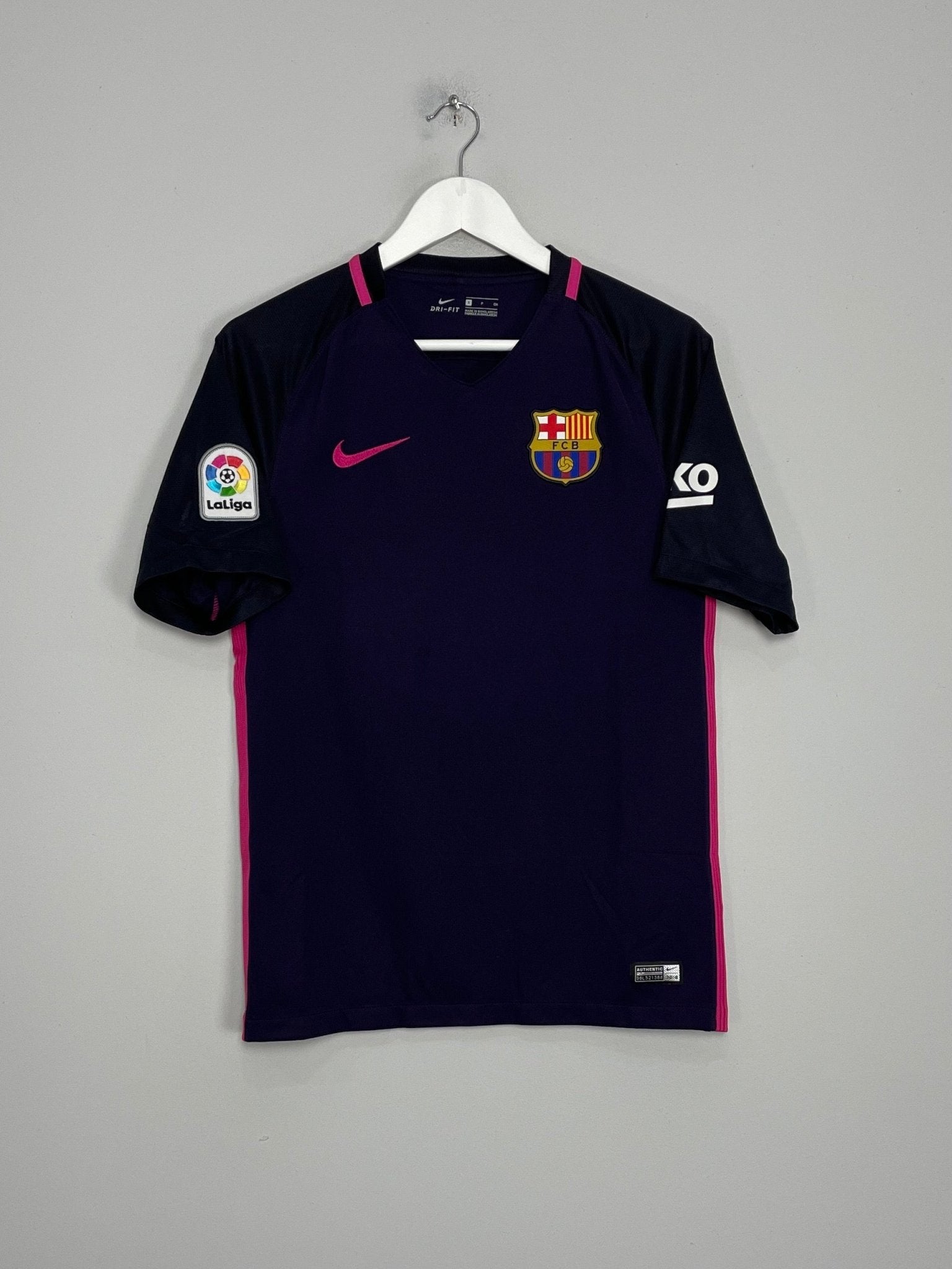 Shop 2016/17 BARCELONA MESSI #10 AWAY SHIRT (S) NIKE, classic football shirts, vintage football shirts & retro soccer jerseys at Cult Kits