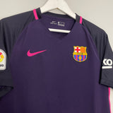Shop 2016/17 BARCELONA MESSI #10 AWAY SHIRT (S) NIKE, classic football shirts, vintage football shirts & retro soccer jerseys at Cult Kits