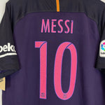 Shop 2016/17 BARCELONA MESSI #10 *BNWT* AWAY SHIRT (L) NIKE, classic football shirts, vintage football shirts & retro soccer jerseys at Cult Kits