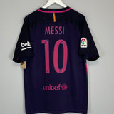 Shop 2016/17 BARCELONA MESSI #10 *BNWT* AWAY SHIRT (L) NIKE, classic football shirts, vintage football shirts & retro soccer jerseys at Cult Kits
