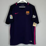 Shop 2016/17 BARCELONA MESSI #10 *BNWT* AWAY SHIRT (L) NIKE, classic football shirts, vintage football shirts & retro soccer jerseys at Cult Kits