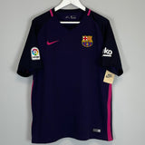 Shop 2016/17 BARCELONA MESSI #10 *BNWT* AWAY SHIRT (L) NIKE, classic football shirts, vintage football shirts & retro soccer jerseys at Cult Kits
