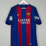 Shop 2016/17 BARCELONA MESSI #10 HOME SHIRT (L) NIKE, classic football shirts, vintage football shirts & retro soccer jerseys at Cult Kits