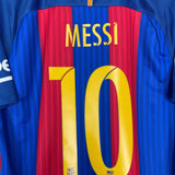 Shop 2016/17 BARCELONA MESSI #10 HOME SHIRT (L) NIKE, classic football shirts, vintage football shirts & retro soccer jerseys at Cult Kits