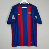Shop 2016/17 BARCELONA MESSI #10 HOME SHIRT (XL) NIKE, classic football shirts, vintage football shirts & retro soccer jerseys at Cult Kits