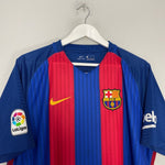 Shop 2016/17 BARCELONA MESSI #10 HOME SHIRT (XL) NIKE, classic football shirts, vintage football shirts & retro soccer jerseys at Cult Kits
