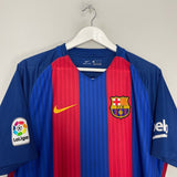 Shop 2016/17 BARCELONA MESSI #10 HOME SHIRT (XL) NIKE, classic football shirts, vintage football shirts & retro soccer jerseys at Cult Kits