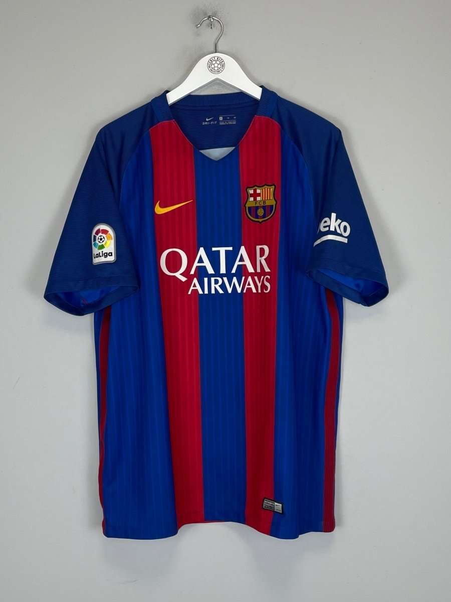 2016/17 BARCELONA MESSI 10 HOME SHIRT (XL) NIKE - Cult Kits - XL - Buy Vintage Football Shirts, Authentic Retro Football Shirts For Sale, Classic Football Shirts & Soccer Jersey