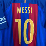 Shop 2016/17 BARCELONA MESSI #10 HOME SHIRT (XL) NIKE, classic football shirts, vintage football shirts & retro soccer jerseys at Cult Kits