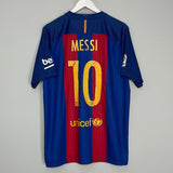 Shop 2016/17 BARCELONA MESSI #10 HOME SHIRT (XL) NIKE, classic football shirts, vintage football shirts & retro soccer jerseys at Cult Kits