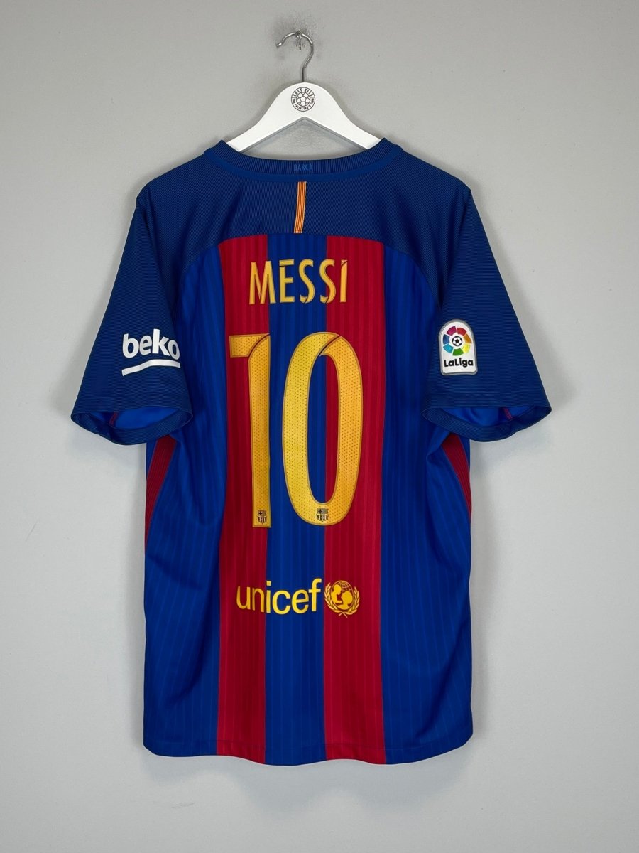 2016/17 BARCELONA MESSI 10 HOME SHIRT (XL) NIKE - Cult Kits - XL - Buy Vintage Football Shirts, Authentic Retro Football Shirts For Sale, Classic Football Shirts & Soccer Jersey