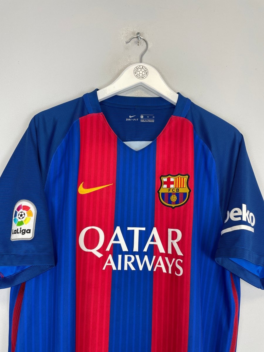 2016/17 BARCELONA MESSI 10 HOME SHIRT (XL) NIKE - Cult Kits - XL - Buy Vintage Football Shirts, Authentic Retro Football Shirts For Sale, Classic Football Shirts & Soccer Jersey