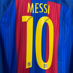 Shop 2016/17 BARCELONA MESSI #10 L/S HOME SHIRT (L) NIKE, classic football shirts, vintage football shirts & retro soccer jerseys at Cult Kits