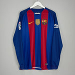 Shop 2016/17 BARCELONA MESSI #10 L/S HOME SHIRT (L) NIKE, classic football shirts, vintage football shirts & retro soccer jerseys at Cult Kits