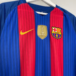 Shop 2016/17 BARCELONA MESSI #10 L/S HOME SHIRT (L) NIKE, classic football shirts, vintage football shirts & retro soccer jerseys at Cult Kits