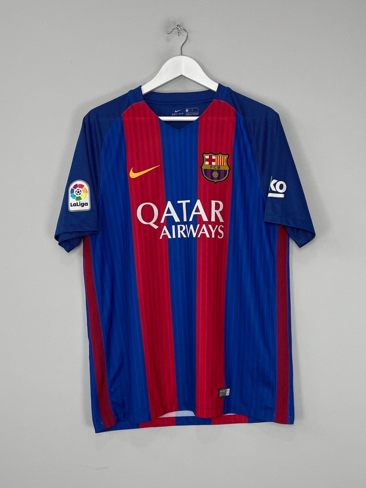 Shop 2016/17 BARCELONA NEYMAR JR #11 HOME SHIRT (L) NIKE, classic football shirts, vintage football shirts & retro soccer jerseys at Cult Kits