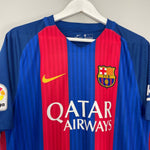 Shop 2016/17 BARCELONA NEYMAR JR #11 HOME SHIRT (L) NIKE, classic football shirts, vintage football shirts & retro soccer jerseys at Cult Kits