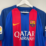 Shop 2016/17 BARCELONA NEYMAR JR #11 HOME SHIRT (L) NIKE, classic football shirts, vintage football shirts & retro soccer jerseys at Cult Kits