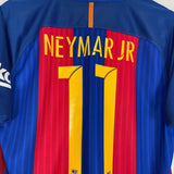 2016/17 BARCELONA NEYMAR JR 11 HOME SHIRT (M) NIKE - Cult Kits - Medium - Buy Vintage Football Shirts, Authentic Retro Football Shirts For Sale, Classic Football Shirts & Soccer Jersey