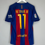2016/17 BARCELONA NEYMAR JR 11 HOME SHIRT (M) NIKE - Cult Kits - Medium - Buy Vintage Football Shirts, Authentic Retro Football Shirts For Sale, Classic Football Shirts & Soccer Jersey